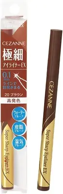 Cezanne Ultra Fine Eyeliner EX 20 Brown 0.01 fl oz (0.48 ml) Liquid Eyeliner ...