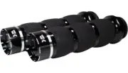 Khrome Werks Black Air Tracer Grips 1" Bars TBW Harley & Custom 500110