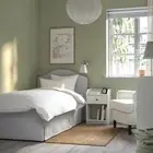 Ikea Cover Bed Frame RAMNEFJÄLL Bed Frame Cover Klovsta Grey/White 90x200 cm
