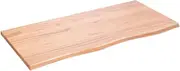 Work Bench Top, Multi-Purpose Table Top, Solid Wood Countertop, Garage Workbench Table Top, Tool Station Organization Table Top, Light Brown 100x50x2 cm Treated Solid Wood Oak