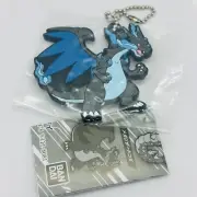 Mega Charizard X Pokemon Rubber Mascot Keychain Japanese Nintendo From Japan F/S
