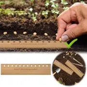 Wooden Ruler | Seeding Garden Template | Dibber Spacing Template Accurate