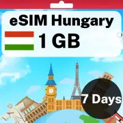eSIM Hungary - 1 GB - 7 Days - Travel eSIM | QR code activation