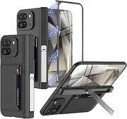 Cases for Google Pixel Fold 2 Phone Wallet Case, [Kickstand & Magnetic Hinge Protection][All-Inclusive Protection] Card Holder Anti Scratch Phone Case for Google Pixel Fold 9 5g Case