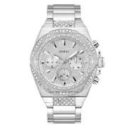 GUESS Men's Silver Tone Multi-function Watch GW0899G1