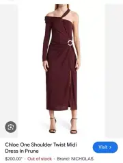 Nicholas Chloe ASYM One Shoulder T New Size 2