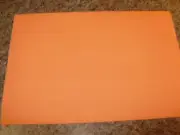 12" x 8" SHEET SUPER GLOW ORANGE FISHING LURE TAPE GLOWS BRIGHT LIGHT ORANGE