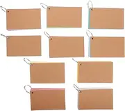 Tofficu 10 Pack Index Cards Double-Sided Lined Flash Cards Portable Memo Notebooks DIY Blank Flashcards Study Meeting Tools