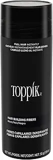 Toppik Hair Building Fibres - Hides Hair Loss - Natural & Fuller Look - Organic Keratin - Easy to Apply - For Men & Women - Hair Care - Hair Loss Products - Hairline Powder - 55g - Dark Brown