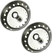 Set of 2 Drain Plugs Bathtub Stopper Bathroom Plug Kitchen Drain Strainer Hair Catcher Easy to Clean