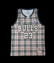 CHICAGO BULLS NBA BASKETBALL JERSEY MICHAEL JORDAN 23 TARTAN SIZE XL