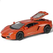 RisopenCompatible for Lamborghini Reventón Car Pull Back Car Toy Model Alloy Metal Diecast Classic Vehicle Model Toy Vintage Auto Model Toy Red Car Collectible Model Gift Ornament for Kid Ages 3+