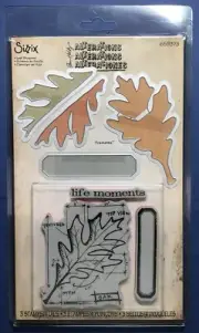 NEW! LEAF BLUEPRINT Stamps and Die Set by Tim Holtz Alterations 659373 life oak