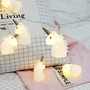 1.5M 10LEDs Unicorn Fairy Tale Garland String Lights Battery Operation Christmas String Lights Holiday Wedding Party Family Kids Bedroom Decoration Delivery Wi