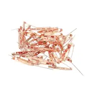 50Pcs Badge Pins, 40mm Safety Pins Bar Name Tag Pin Bulk, Rose Gold