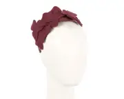 Petite Wine felt autumn & winter racing fascinator headband Max Alexander RRP$99