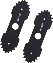 2 PCS Lawn Mower Edger Blades Teeth Electric Lawn Trimming Heavy Duty Steel
