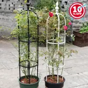 Garden Yard Rose Flower Plant Support Metal Obelisk Trelli Climb Frame VineStand