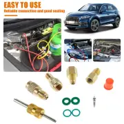 4Pcs 6015 R134A Brass Refrigerant Tank Adapter to R12 Fitting Adapter suLDX