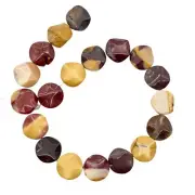 So Sexy! Wavy Disc Mookaite Half-Strand!! | 16x5mm | 12 Beads |