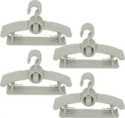LIYUXIDONG Baby Hangers 20 pcs, 360° Swivel Hook, Adjustable Kids Hangers According to Clothing Size, Suitable for Babies and Children (Gray)