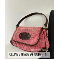 在飛比找蝦皮購物優惠-Celine Vintage 紅色單寧肩包