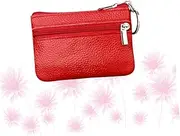 [AOKWAWALIY] Woman Pu Wallet Womans Wallet Purses Zip Wallet Wallet Zip Around Wallet Mini Wallet Money Clip Wallet Money Wallet Polyester Wallet Coin Purses Woman Wallet Red