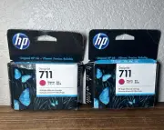 HP 711 CZ131A Magenta Print Cartridge Sealed INK EXP: 02/23 Brand New SEALED