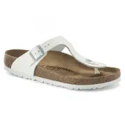 BIRKENSTOCK Women's Gizeh White Leather (regular width) - 1024328, White