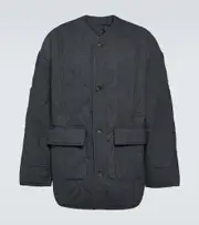 [The Frankie Shop] The Frankie Shop Ted quilted wool-blend jacket XS/S grey