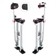 VEVOR Drywall Stilts, 24''-40'' Adjustable Aluminum Tool Stilts with Protective Knee Pads, Durable and Non-Slip Work Stilts for Sheetrock Painting, Wa