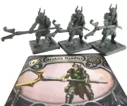 League Of Infamy 3x DRAKON HANDLER Minis & Card NEW!!