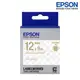 EPSON LK-4TKN 透明底金字 標籤帶 透明系列 (寬度12mm) 標籤貼紙 S654409