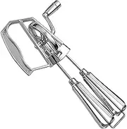 Hand Crank Whisk, Rotating Hand Whisk Made of Stainless Steel, Hand Mixer Without Power, for Cooking and Baking, Double Head Design