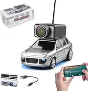 Generic FPV Mini RC Car with Camera, WL 1/64 Scale APP-Controlled Fully Proportional FPV Mini Racing Drift Car with 3-Speed Modes and Underbody Lighting, Indoor/Outdoor Hobbyist Gifts