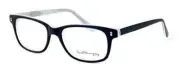 Ernest Hemingway 4617 Designer Reading Glasses in Matte-Black White ; +1.00