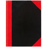 Spirax A5 Red and Black Notebook 200 Page
