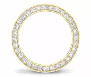 4CT Bead Set Diamond Bezel 14KY For Rolex 40MM Submariner, GMT Master 2 Watch