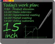 LCD Writing Tablet 15 Inch Doodle Board Drawing Pad for Adults & Kids, Electroni