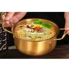 Korean Ramen Cooking Pot Instant Noodle Pot Stainless Steel Easy to Clean Kitche