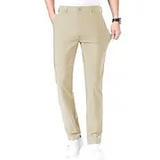 Men's Golf Pants Trousers Casual Pants Stretch Pants Pocket Plain Comfort Breathable Outdoor Daily Going out Fashion Casual Black Blue