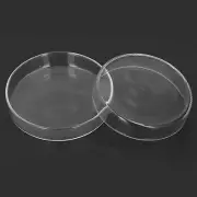 10x Laboratory Petri Dish Glass Culture Dishes W/ Lids For Bioresearch Experimen