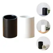 2 Pcs Ceramic Mouthwash Cup Collapsible Coffee Cups Portable Mug