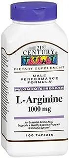 21st Century L-Arginine 1 000 mg 100 Tablets