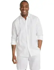 [Johnny Bigg] Resort Relaxed Fit Linen Shirt in White