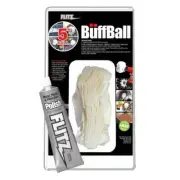 5 In. White Large Original Buff-Ball In Clamshell Packaging