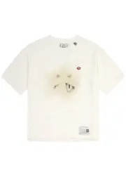 Maison mihara yasuhiro Smiley Printed Cotton T-shirt - White 48 (IT48 / M)