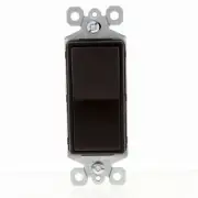 P&S Brown Single Pole Decorator Rocker SCRATCHED Light Switch 15A Bulk TM870