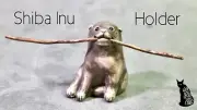 Shiba Inu dog incense / flower / branch holder
