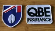 Sydney Swans Football Club 1989 - 2001 QBE Insurance jumper sponsor & AFL patch